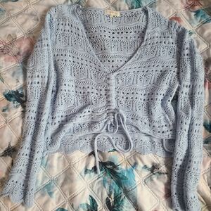 crochet cropped cardigain